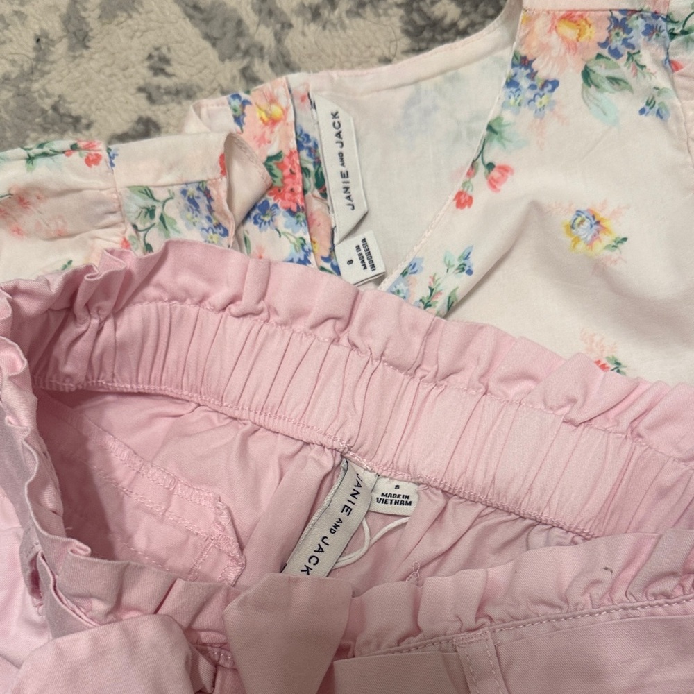 Floral Top and Pink Shorts Set - Picture 5 of 5